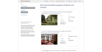 Immobilien Webseite Referenz hsmanagement